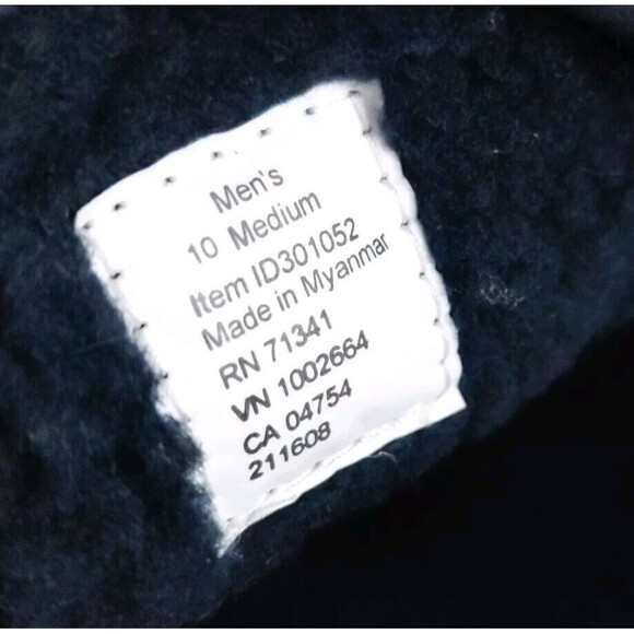 L.L. Bean ID301052 Blue Suede Mountain Slipper Fleece Lined Slip On Mens 10 M - Picture 10 of 10